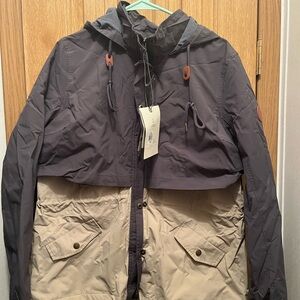 Alpine Design Two-Tone Utility Jacket in Gray and Tan